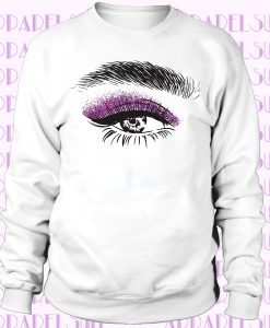 Beautiful Glitter Eye Makeup Sweatshirt