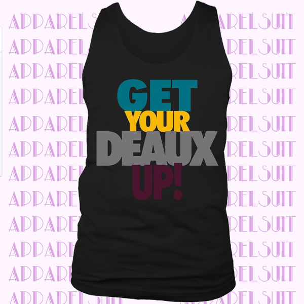 Black Get Your Deaux Up Sneaker Tanktop