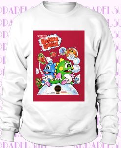 Bubble Bobble Nes Nintendo Old School Retro Video Game Sweatshirt