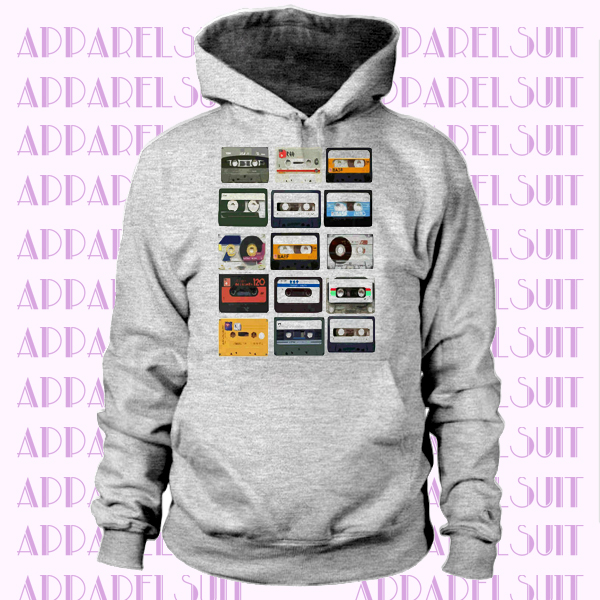 Cassettes Rétro Old Skool 80's Classique Drôle Hommes Hoodie