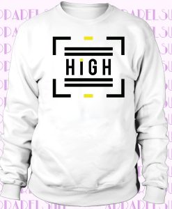 Cool Black Yellow High Graphic Sweatshirt