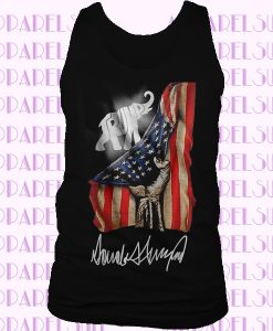 Donald Trump Republican Elephant American Flag Tanktop