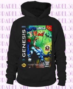 Earthworm Jim Sega Genesis Old School Hoodie