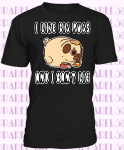 I Like Big Pugs And Can`t Lie Funny Cool Retro T-shirt