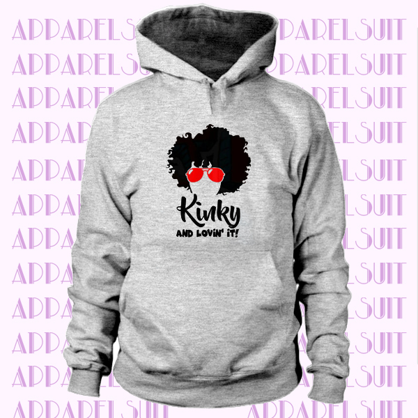 KINKY NATURAL CURLY Hair Hoodie