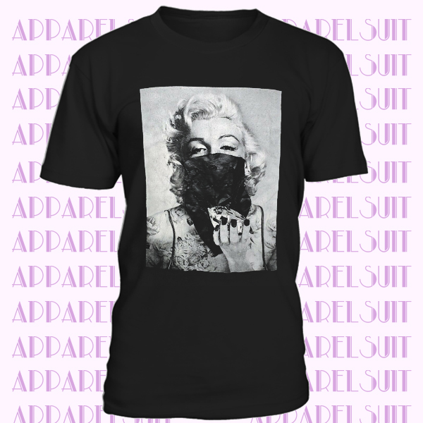 Marilyn Monroe Black Graphic T-shirt