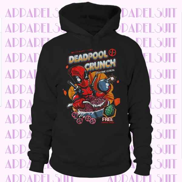 Marvel Deadpool Crunch Cereal Funny Hoodie