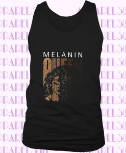 Melanin Queen Tee African American Strong Black Natural Afro Tanktop