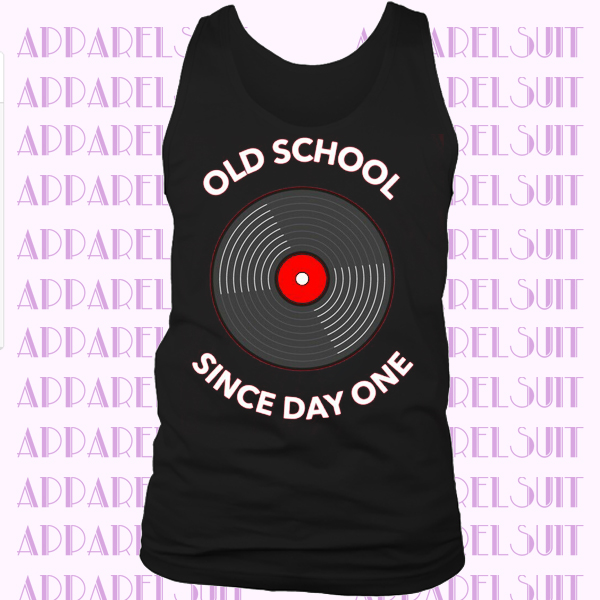 Old School Retro Record Lp Spin Vintage Tanktop