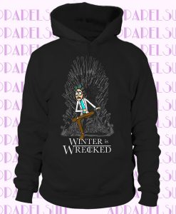 Rick And Morty Winter Is Wrecked Pickle Game Of Thrones Lannister Stark Hoodie