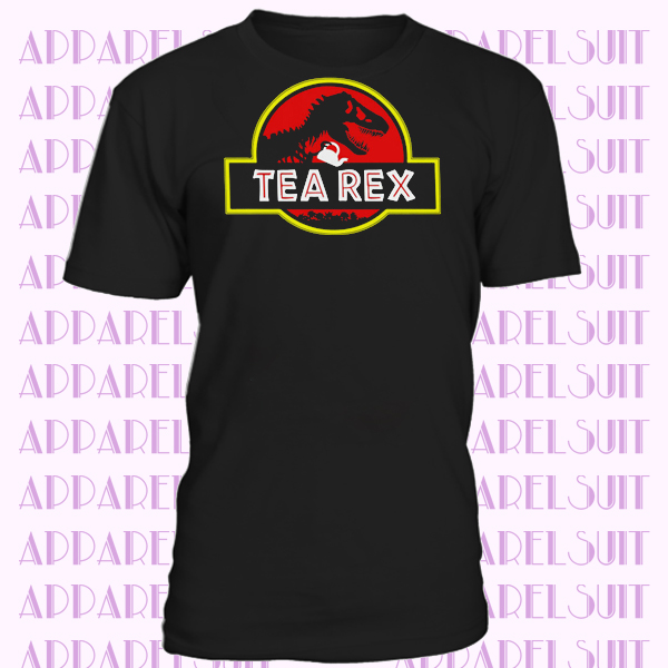 Tea Rex Jurassic Park Parody T-shirt