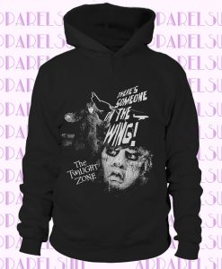 The Twilight Zone Someone on a wing retro sci-fi Hoodie