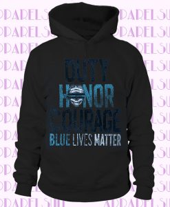 Thin Blue Line Blue Lives Matter Police Hoodie