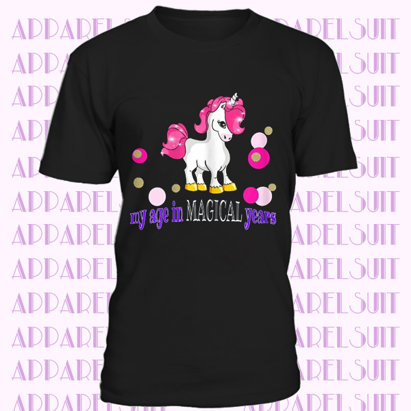 Unicorn Girls 8th Birthday T-shirt