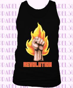 Che Guevara Revolution Fist Mens Funny Anarchist 80's Pixel Top