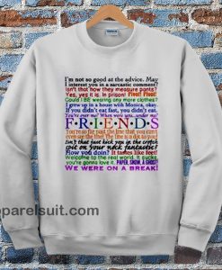 friends quotes sweatshirt