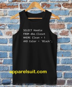 Funny SQL Tanktop for Programmer