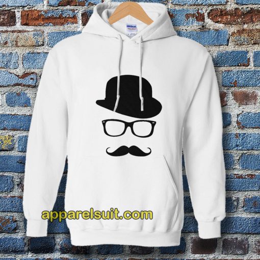 Mustache Men's Short Sleeve Tee Hoodie