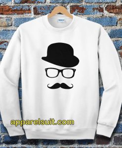 Mustache Men's Short Sleeve Tee Sweatshirt