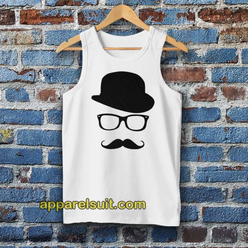 Mustache Men's Short Sleeve Tee Tanktop