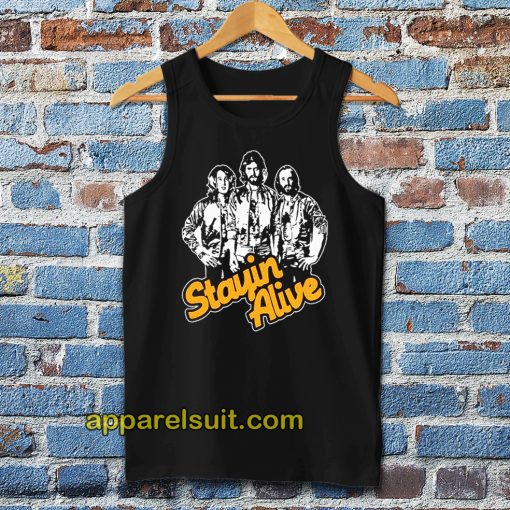 Stayin Alive Bee Gees tanktop