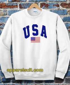 USA White Sweatshirt