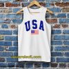 USA White Tanktop