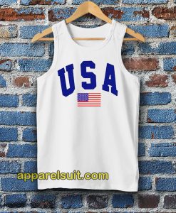 USA White Tanktop