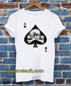 Ace of Spades Skull Poker Tee