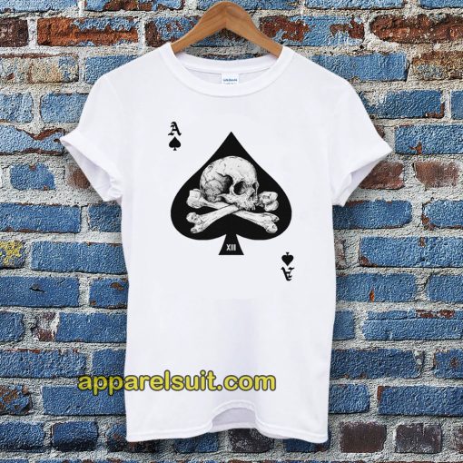 Ace of Spades Skull Poker Tee