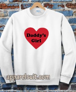 Daddys Girl Love Heart Sweatshirt