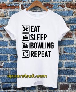 Eat Sleep Bowlinger Repeat Husband Tshirt