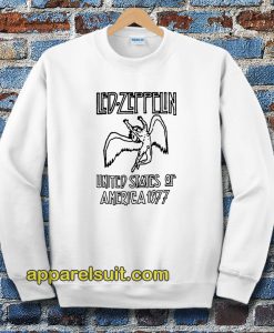 Led Zeppelin United States Of America 1977 Ringer Sweatshirt