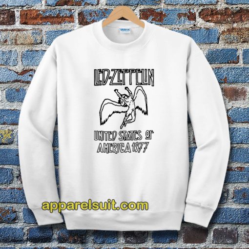 Led Zeppelin United States Of America 1977 Ringer Sweatshirt