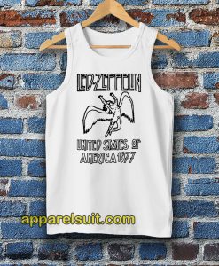 Led Zeppelin United States Of America 1977 Ringer Tanktop