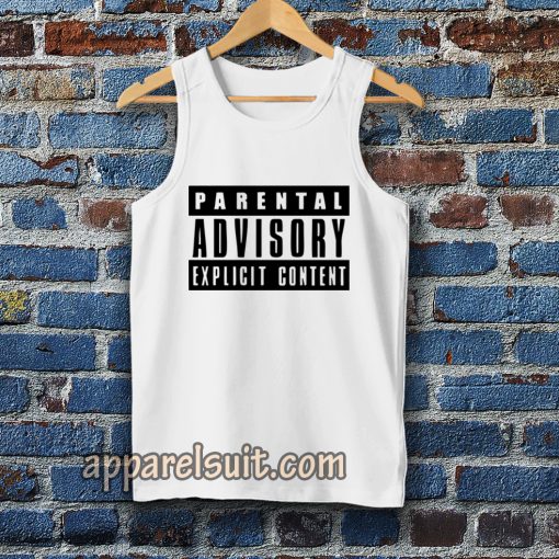 Parental Advisory Explicit Content tanktop