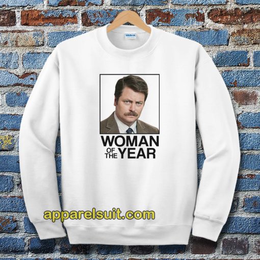 Ron Swanson Woman of the Year Parks and Recreation Sweatshirt