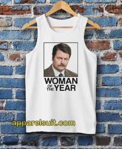 Ron Swanson Woman of the Year Parks and Recreation Tanktop