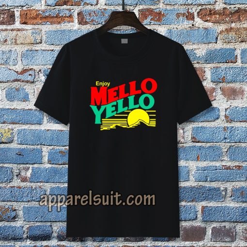 80's Retro Enjoy Mellow Yellow Drink T Shirt