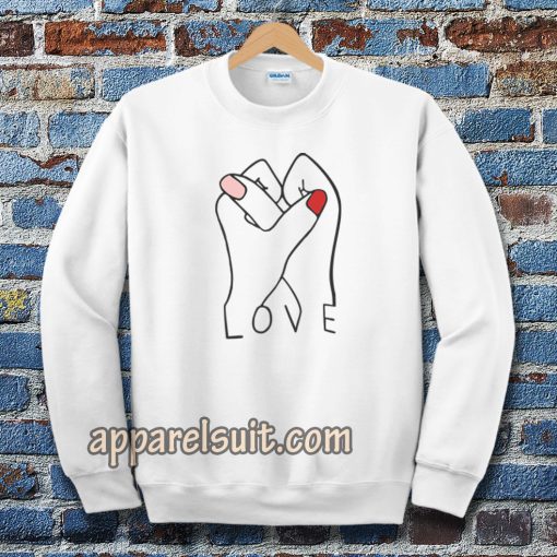 LOVE HANDS FINGER SWEATSHIRT