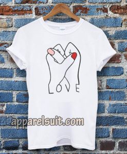 LOVE HANDS FINGER T-SHIRT