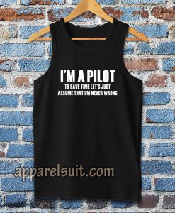 i'am Pilot Aviation Flight School tanktop