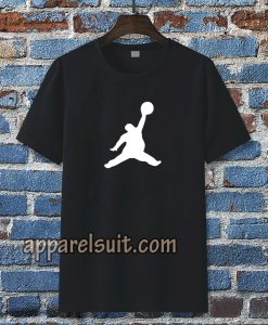 Funny Fat Air Jordan Black T-Shirt