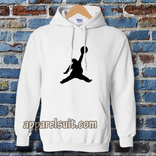 Funny Fat Air Jordan White Hoodie