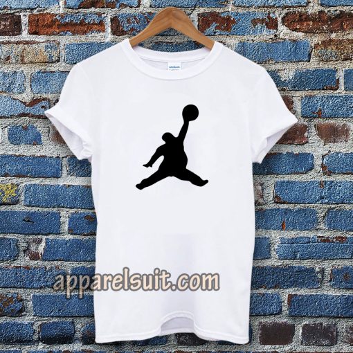 Funny Fat Air Jordan White T-Shirt