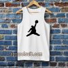 Funny Fat Air Jordan White Tanktop