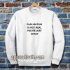 Gaslighting Is Not Real Sweatshirt