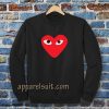 Heart with eyes Sweatshirt