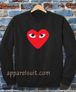 Heart with eyes Sweatshirt