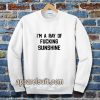 im a ray of fucking sunshine Sweatshirt